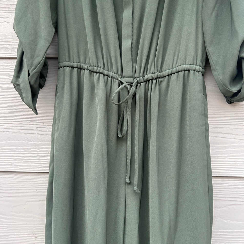 Signature studio olive green jumpsuit